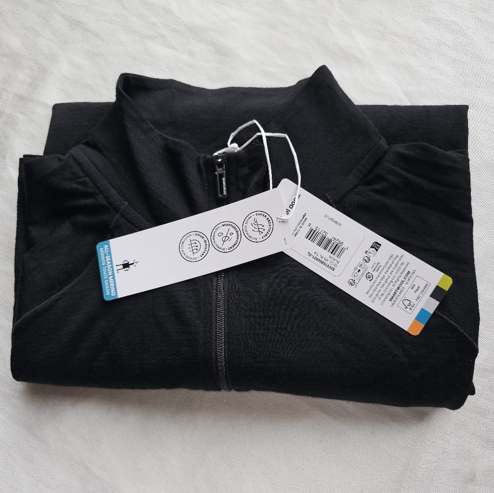 Smartwool Women's Classic All-Season Merino Base Layer 1/4 Zip Sz XL - Picture 4 of 12